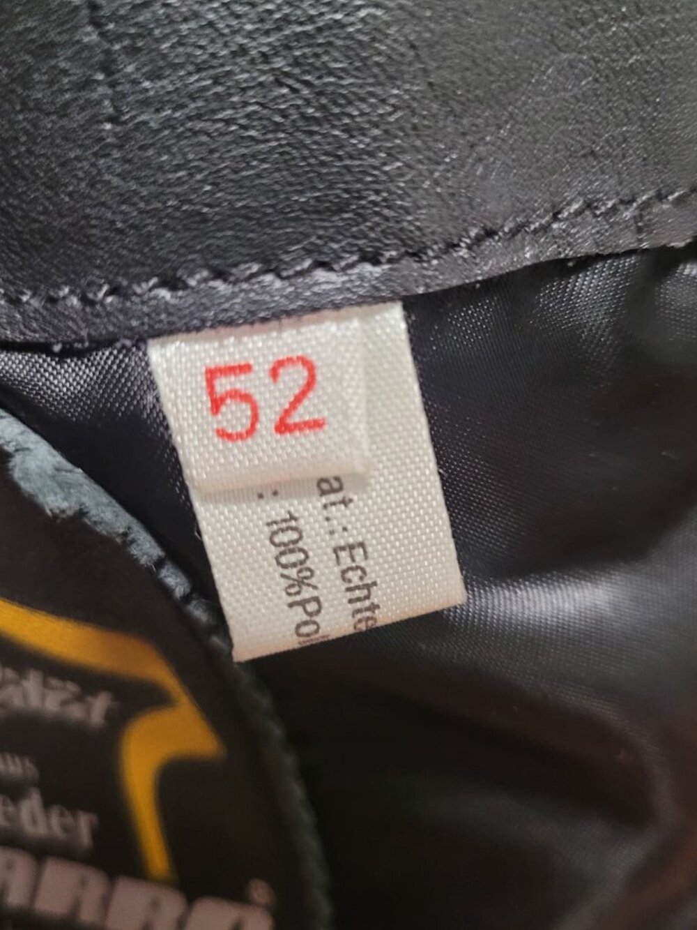 HARRO Black Leather Motorcycle Combi Size 52 - Picture 6 of 9